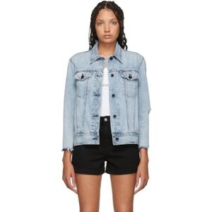 Rag & Bone Oversized Distressed Denim Jacket